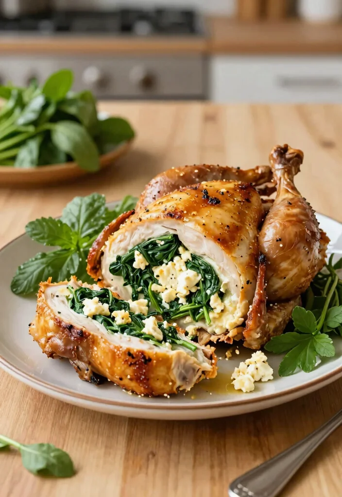 10 Keto Green Recipes for Fresh Low Carb Eating - 9. Spinach and Feta Stuffed Chicken 1