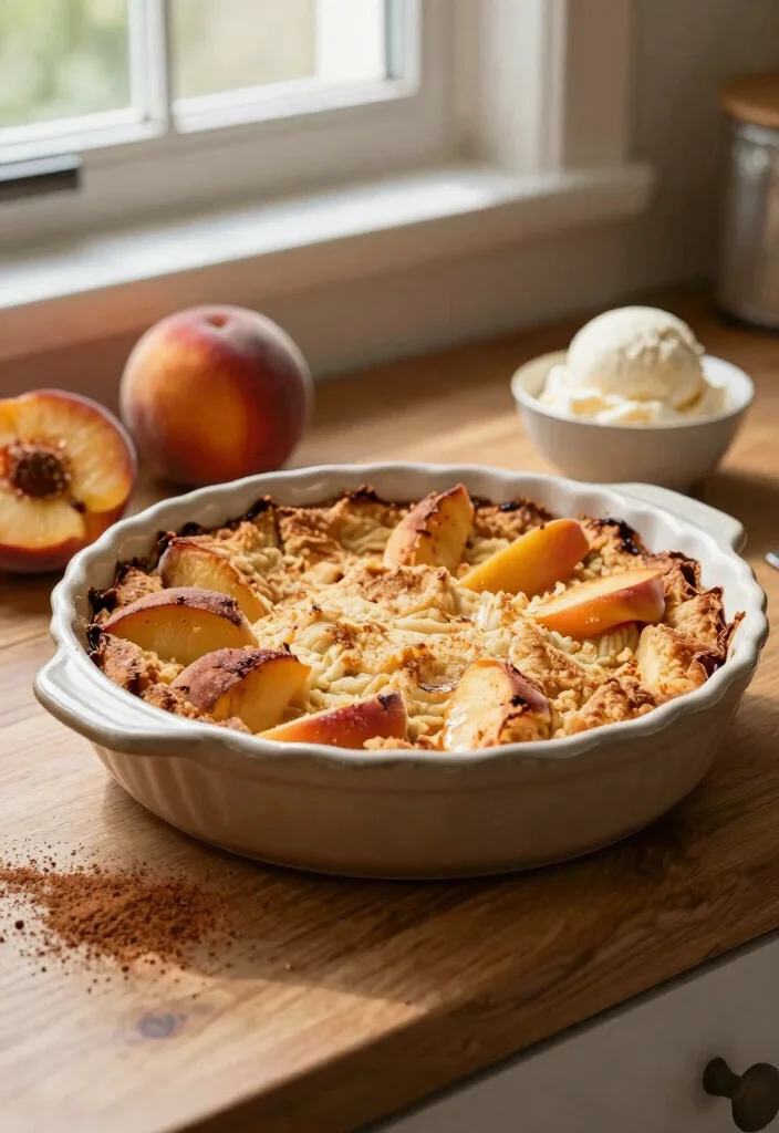 10 Trisha Yearwood Dessert Recipes Inspired by Southern Comfort - 1. Classic Southern Peach Cobbler 1