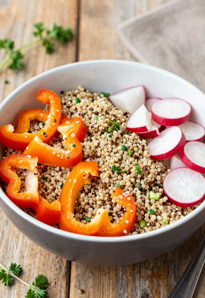 10 Vegan Radish Recipes for Crisp Fresh Dishes - 3. Radish and Quinoa Salad 1