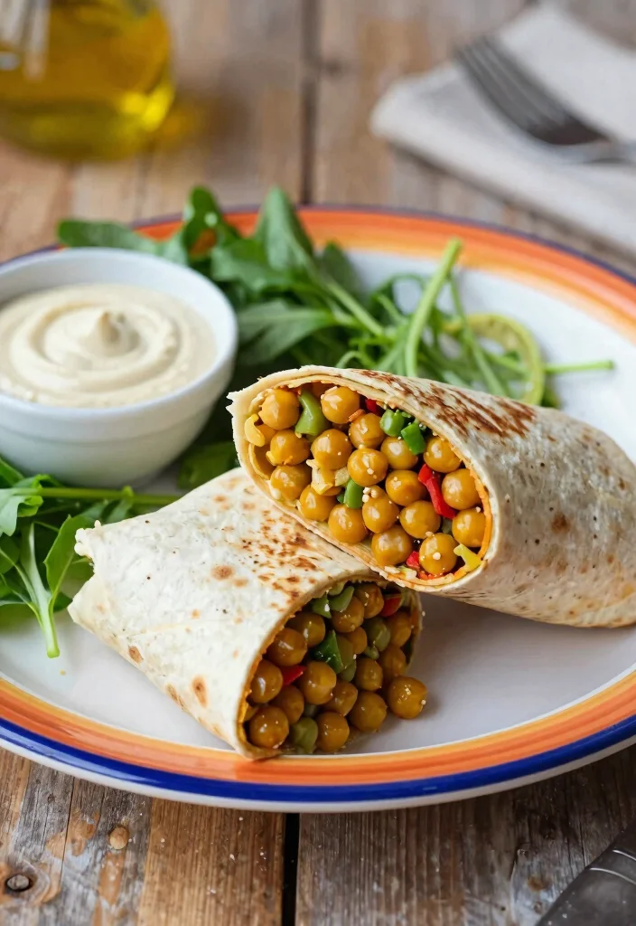 10 Vegan Tortilla Wrap Recipes for Easy Meals on the Go 1. Mediterranean Chickpea Wrap 0