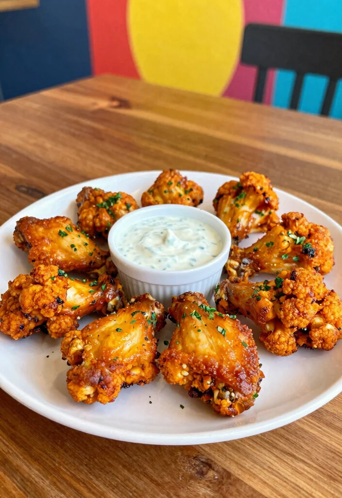 12 Dairy Free Vegan Recipes for Clean Plant Based Eating - 6. Tangy BBQ Cauliflower Wings 1