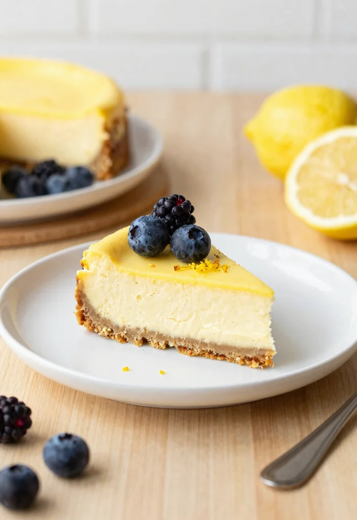 12 Dessert Table Recipes for a Beautiful Party Spread - 4. Lemon Vegan Cheesecake 1