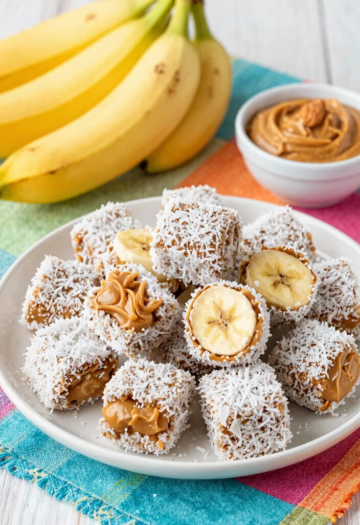 12 Dessert Table Recipes for a Beautiful Party Spread - 9. Almond Butter and Banana Energy Bites 1