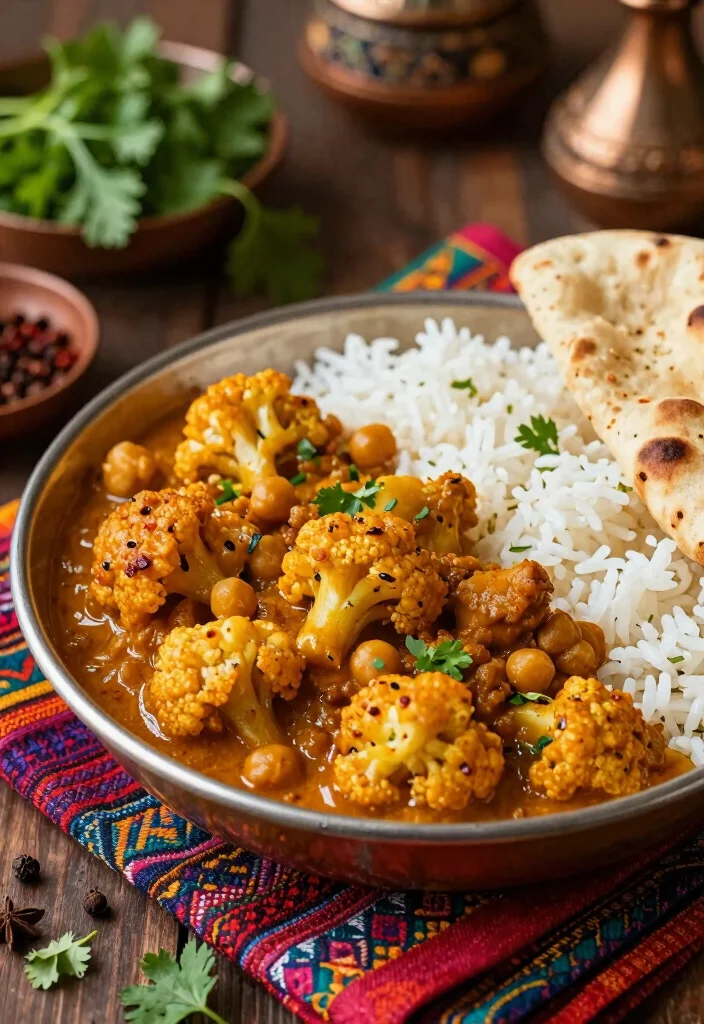 12 Fall Crockpot Dinner Recipes for Cozy Nights - 10. Cauliflower and Chickpea Curry 1