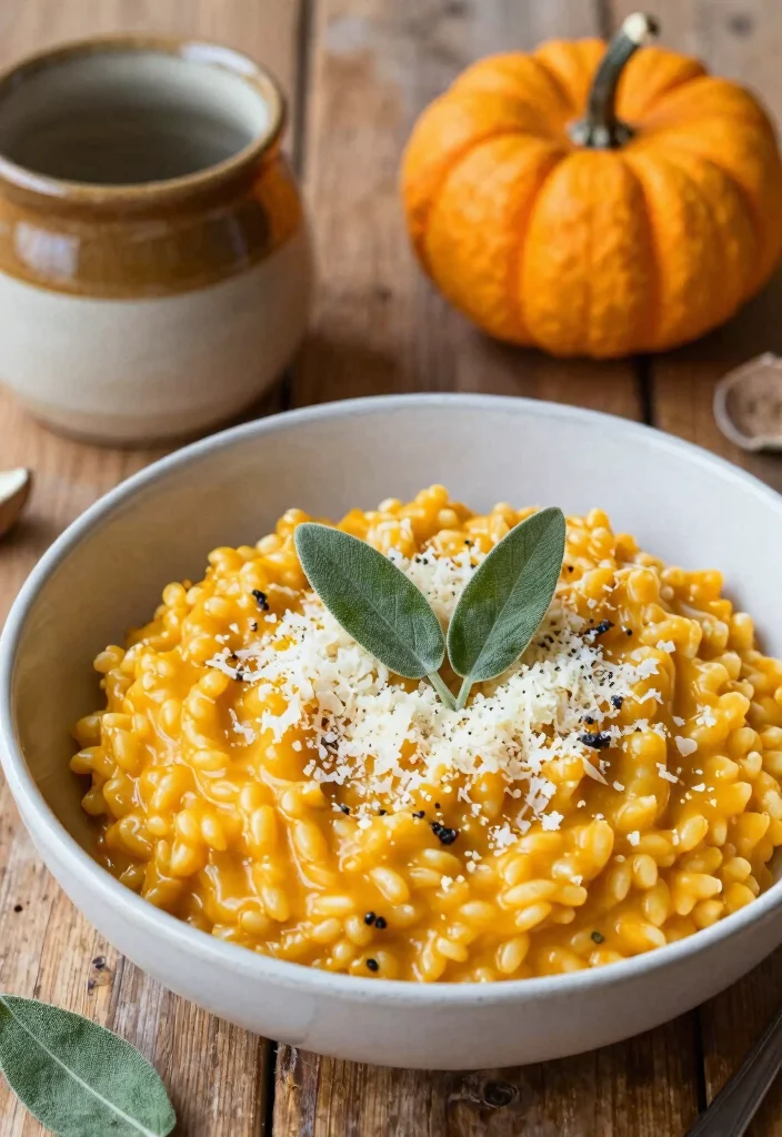 12 Fall Crockpot Dinner Recipes for Cozy Nights - 2. Creamy Pumpkin Risotto 1