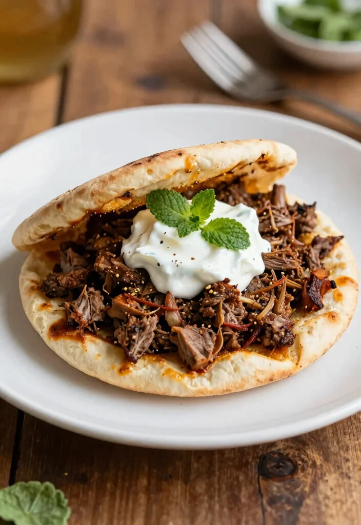 12 Healthy Pita Recipes for Simple Balanced Eating - 12. Spiced Lamb and Mint Pita 1