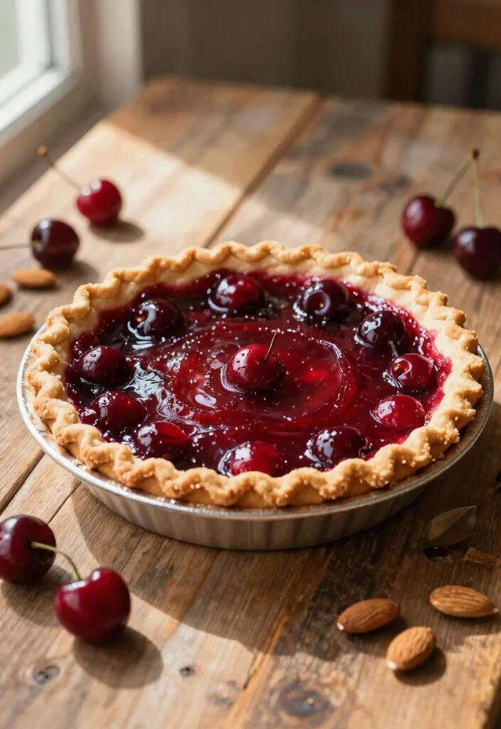 12 Pie Dessert Recipes for Classic Homemade Baking - 11. Cherry Almond Pie Delight 1