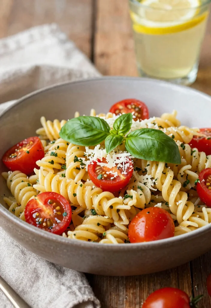12 Vegan Cherry Tomato Recipes for Fresh Bright Dishes - 1. Cherry Tomato and Basil Pasta 1