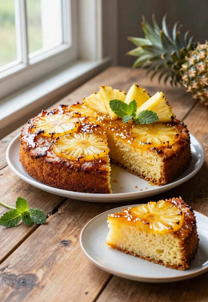 7 Keto Pineapple Style Dessert Recipes for Low Carb Treats - 4. Keto Pineapple Upside-Down Cake 1
