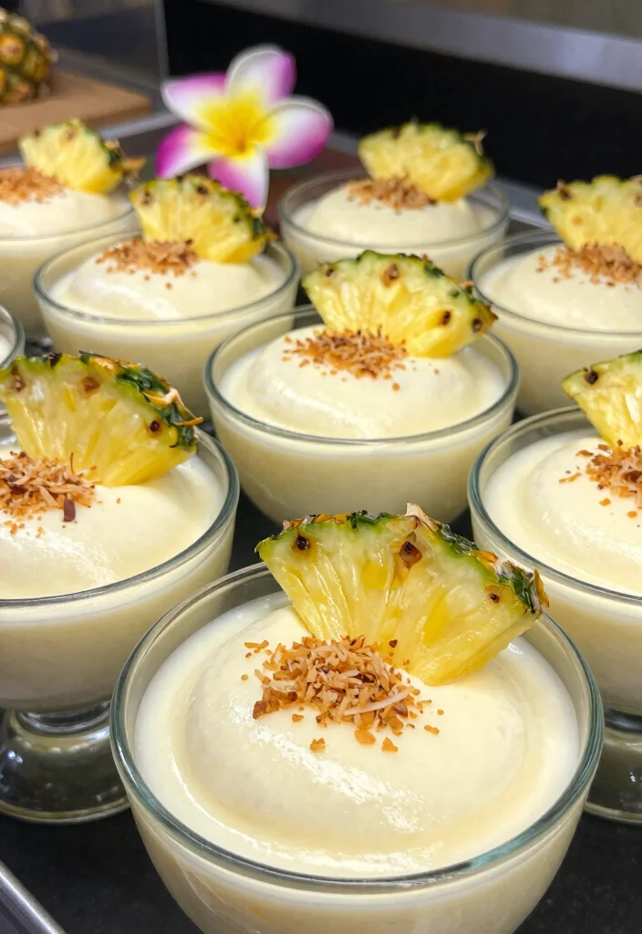 7 Keto Pineapple Style Dessert Recipes for Low Carb Treats - 6. Pineapple Coconut Mousse 1